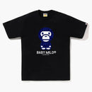 Bape Logo Monogram Baby Milo Tea Black Navy