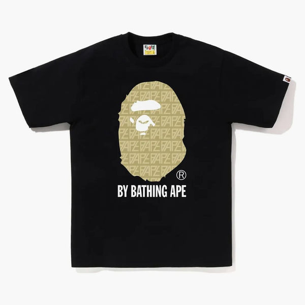 Bape logo monogram by bathing ape tea black beige