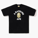 Bape logo monogram college tea black beige