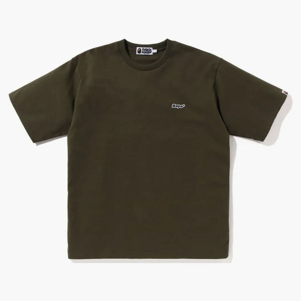 Bape Logo One Point Relaxed Fit Tee Olive DRAB
