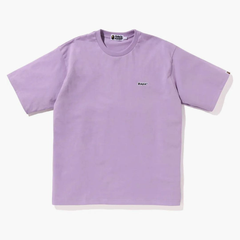 Bape Logo One Point Relaxed Fit Tee Purple