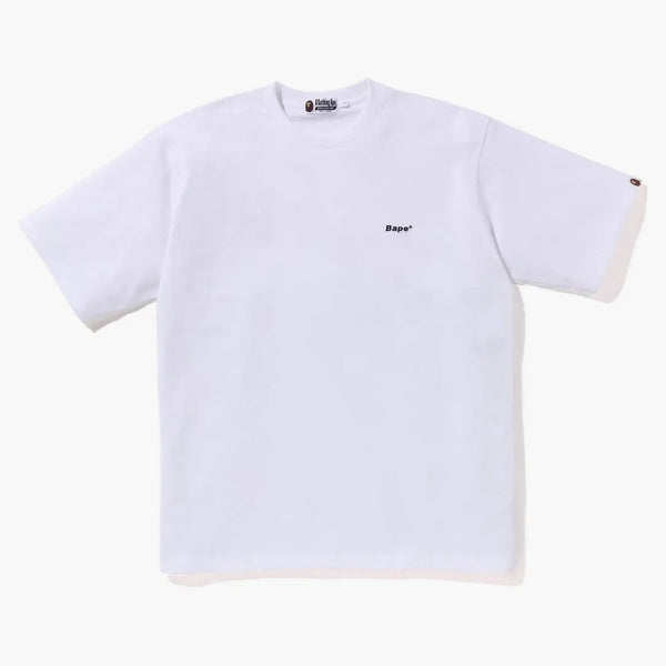 Bape Logo One Point Relaxed Fit Tee White