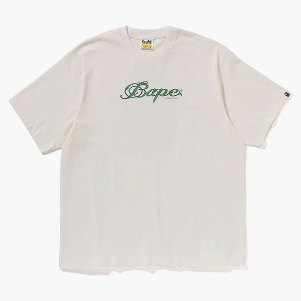 BAPE LOGO RELAFED FIT TEE TEE IVORY