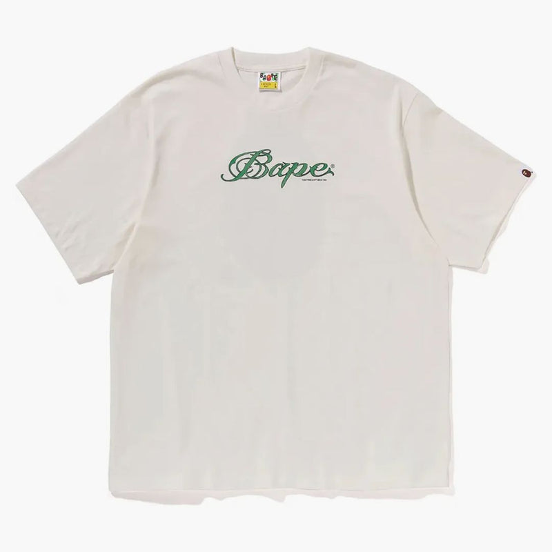 BAPE LOGO RELAFED FIT TEE TEE IVORY