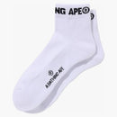 Bape Logo Short Socks White