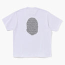 Bape Lux Sport Pattern Ape Head Relaxed Fit Tee White