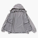 Bape Lux Sport Pattern Jacquard Nylon Hooded Jacket Gray
