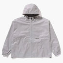 Bape Lux Sport Pattern Jacquard Nylon Hooded Jacket Gray