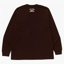 BAPE MAD FACE COLLEGE Långärmad tee Brown
