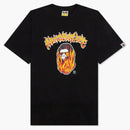 BAPE MAD FLEAM APE CABEZA RELAJA FIT TEE NEGRO