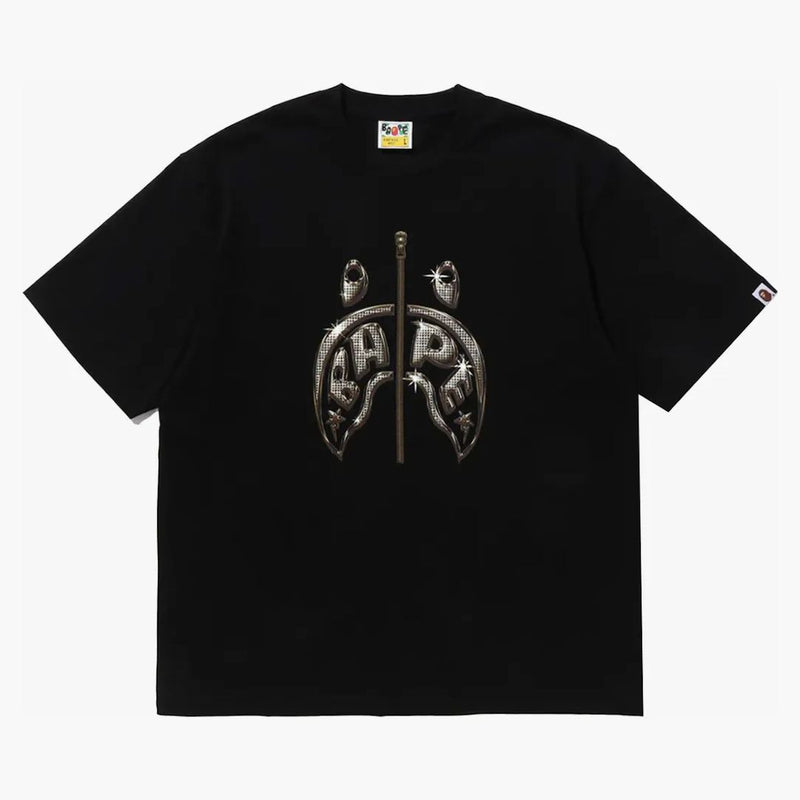 Bape Mad Shark Photo Print Relaxed Fit Tee Black