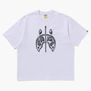 Bape Mad Shark Photo Print Relaxed Fit Tee White