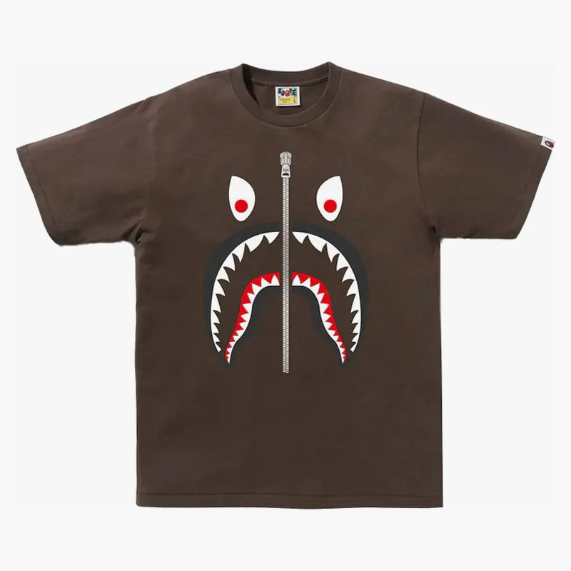 Bape Mad Shark Tee Brown