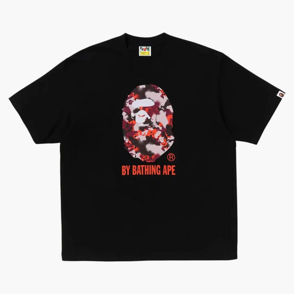 Bape mapa camo od koupání opice uvolněné fit tee černé