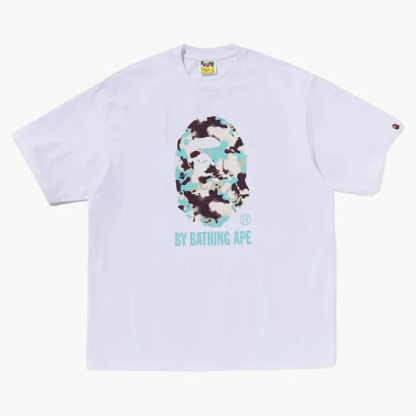 Bape mapa camo od koupání opice uvolněné fit tee bílé