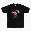 Bape Map Camo College Milo Tee Black/red