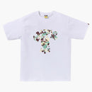 Bape Map Camo College Milo Tee White/multicolor