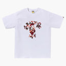 Bape Map Camo College Milo Tee White/red