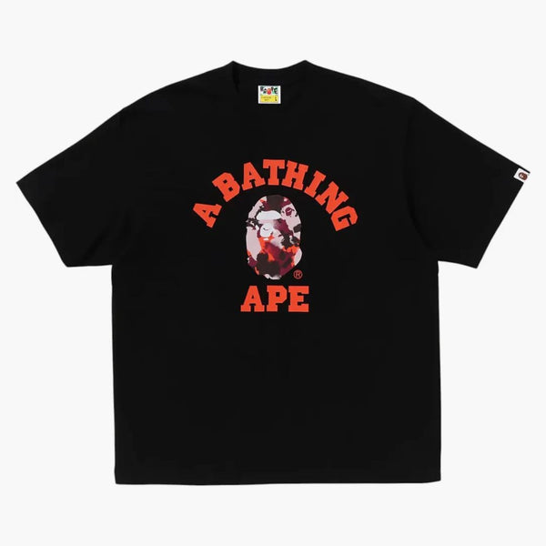 Bape mapa camo college uvolněná fit čaj černá