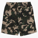 Bape Map Camo Regular Fit Shark Sweat Shorts Green