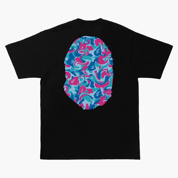 Bape Marble Camo Big Ape Head Tea Black