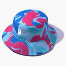 Bape Marble Camo Bucket has Blue