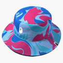Bape Marble Camo Bucket has Blue