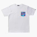 BAPE marmor camo pocket tee vit
