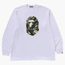Bape Marbling Camo Ape Head Relaxed Fit Tee White
