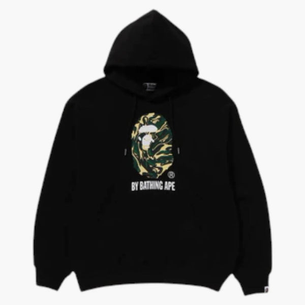 Bape Marbling Camo by koupající lidoop uvolněný fit svetlover mikina černá