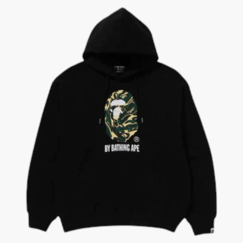 Bape Marbling Camo by koupající lidoop uvolněný fit svetlover mikina černá