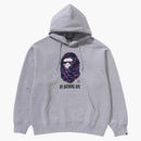 BAPE Marbling Camo genom att bada apa avslappnad fit pullover hoodie grå