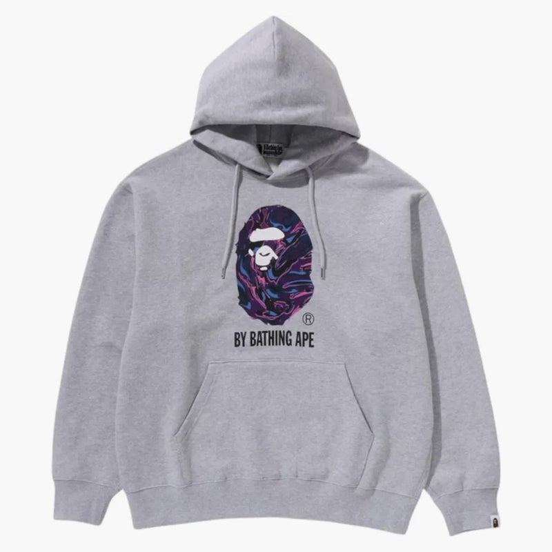 Bape Marbling Camo od koupání opice uvolněná fit svetlover mikina šedá