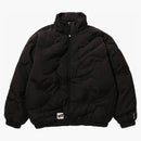 Bape Mega Abc Camo Detail Hoodie Buffer Down Jacket Black