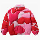 Bape Mega Abc Camo Detail Hoodie Buffer Down Jacket Pink