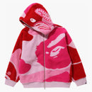 BAPE MEGA ABC CAMO SHARK BOA Hoodie Bunda Pink