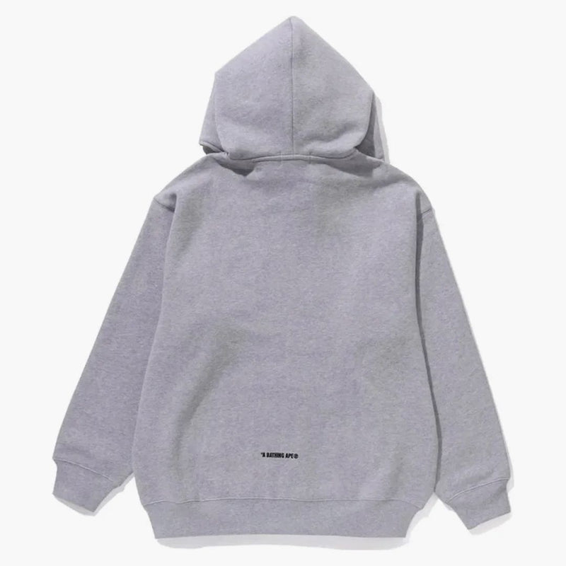 Bape Metal One Point Full Zip Hoodie Gray