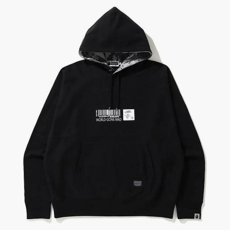 Bape military loose fit sweater hoodie black