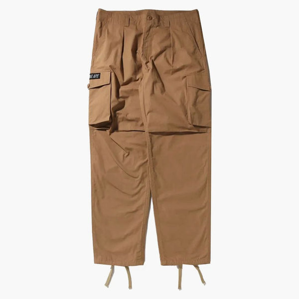 Bape Military Wide Cargo Pants Beige