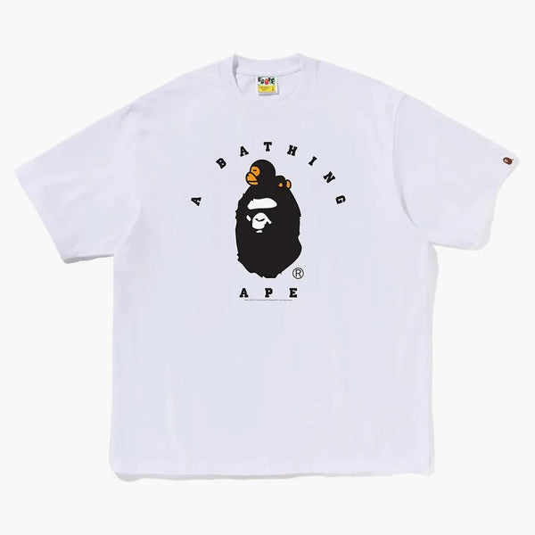 Bape Milo College Relaxed Fit Tee White