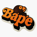 Bape Milo on Bape Rug Mat Brown