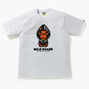 Bape Milo Shark Tee White/Gray