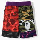 Bape Mix Camo Crazy Sweat Shorts Multi