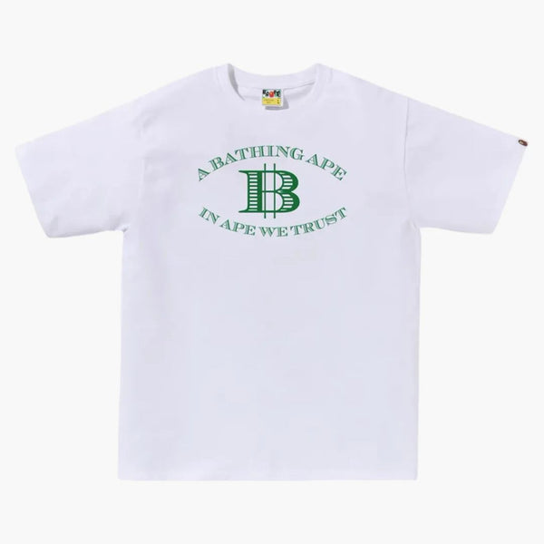 BAPE Money b logo tee bianco