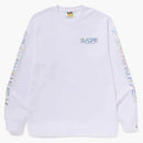 Bape Moon Photo L/s Tee White