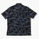 Bape MR Camo Open Collar Shirt Black