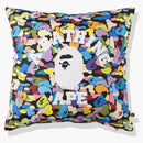 Bape Multi Camo College Square Cushion Black