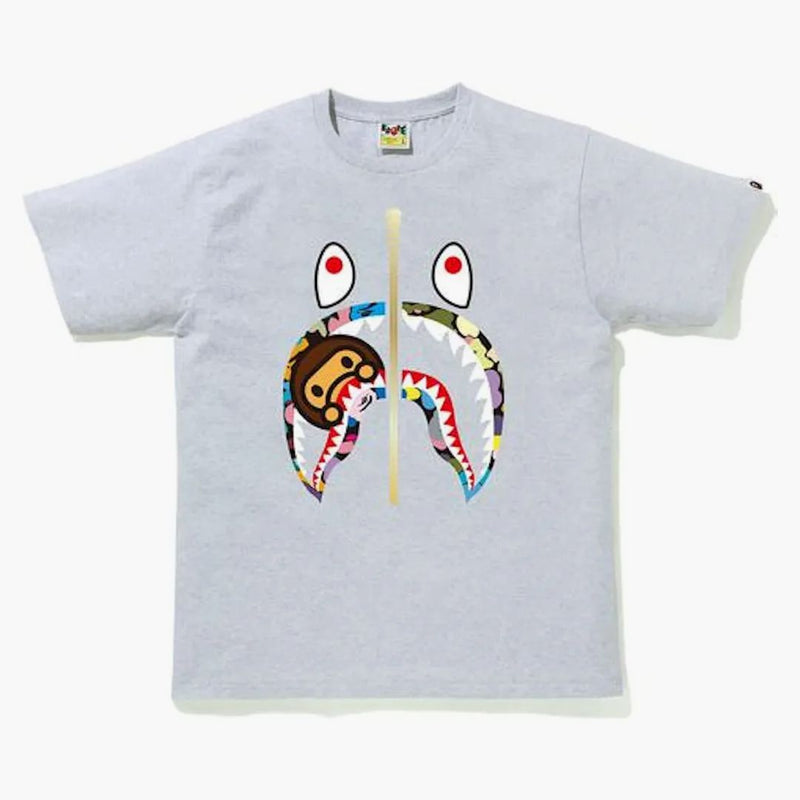 Bape Multi Camo Milo Shark Tea Gray