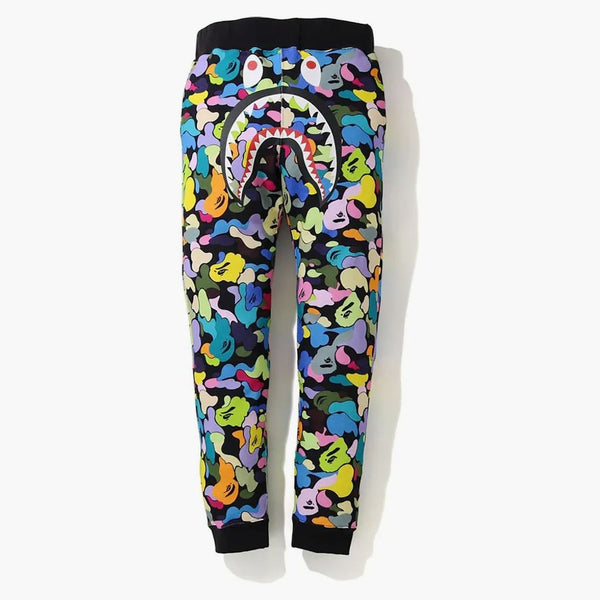 Bape Multi Camo Shark Slim Sweatpant Black