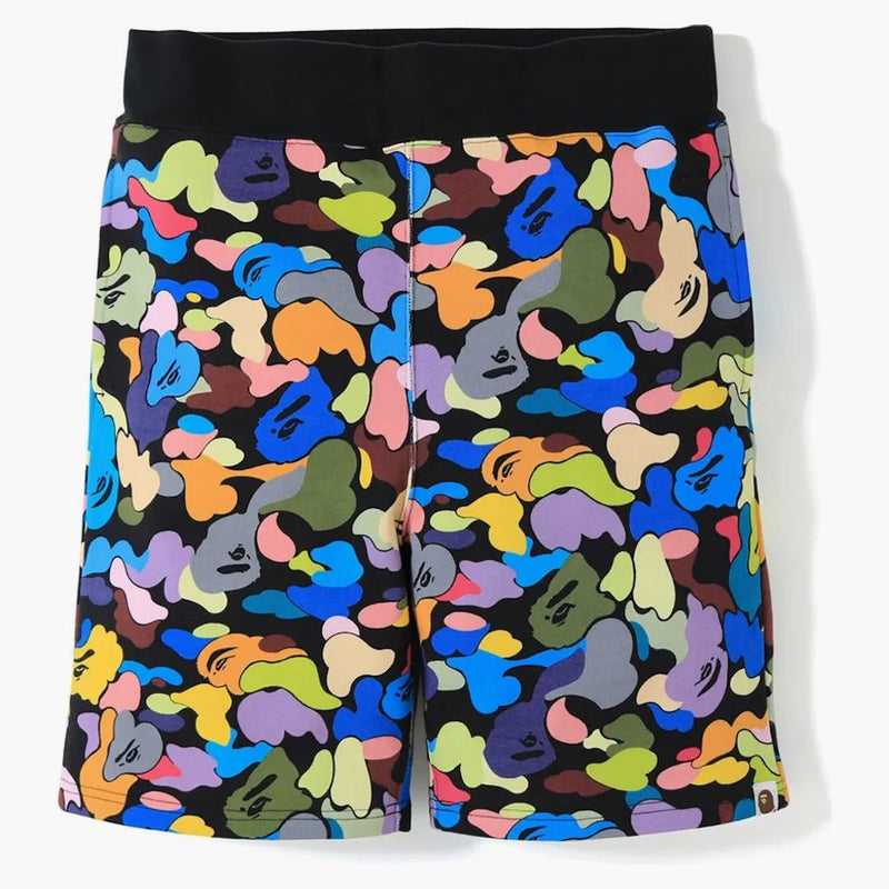 Bape multi camo svett shorts svart